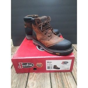 JUSTIN ORIGINAL WORKBOOTS WK251 6" Work Boot 11-1/2 EE Composite Warhawk